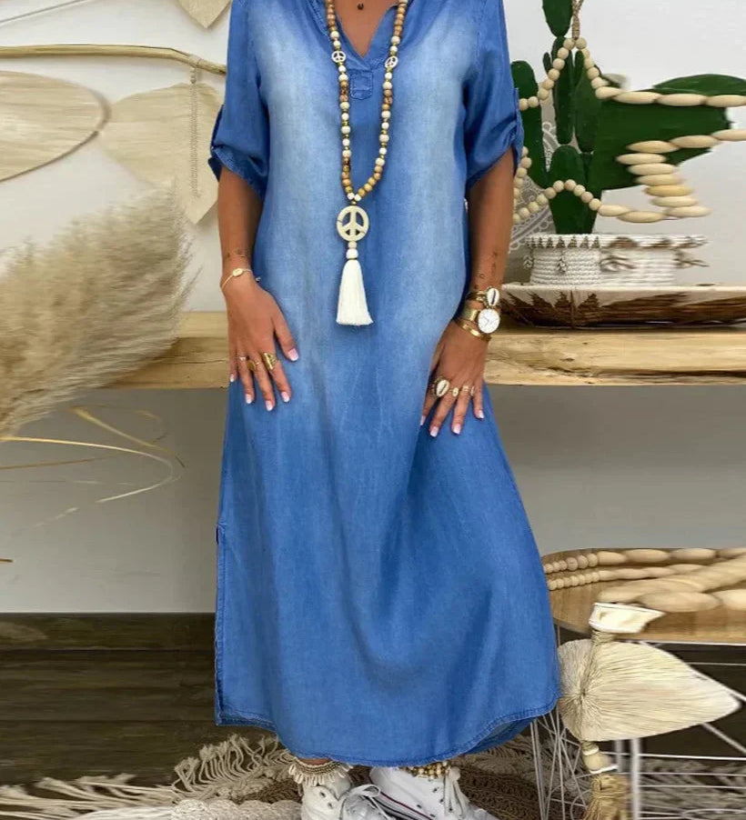 Ibiza - Denim Maxi Kleid