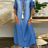 Ibiza - Maxi Denim Kleit