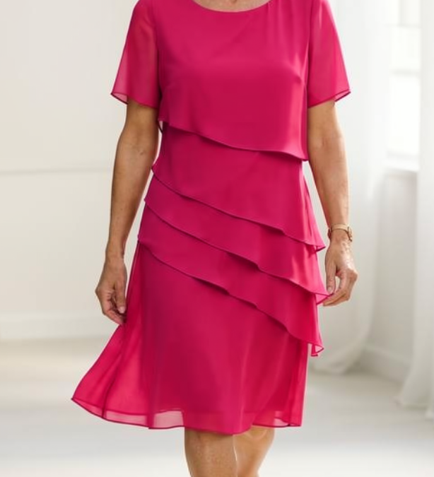 Lídia - Elegantne Mugavuse Ruffle Kleit