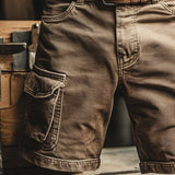 Sven | Lühike retro-stiilis cargo-püksid mitme taskuga