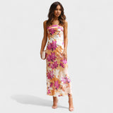 Carmen - Ilma varrukateta satiin Kleid