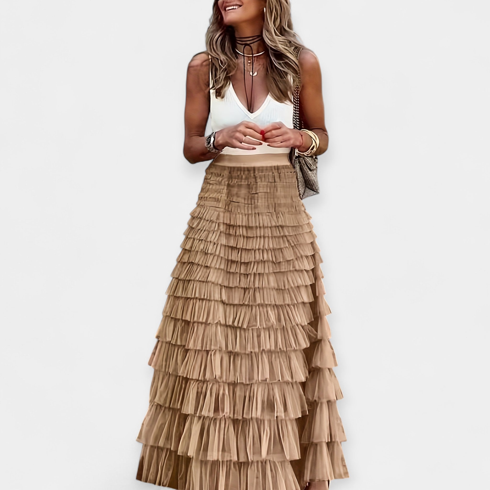 Satiinviimistlusega Boho seelik