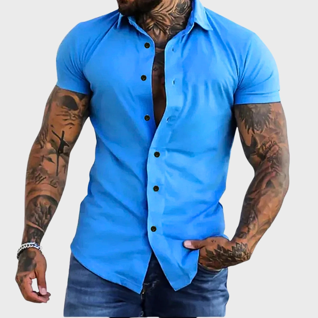 Ricardo - Lühikeste Varrukatega Slim Särk