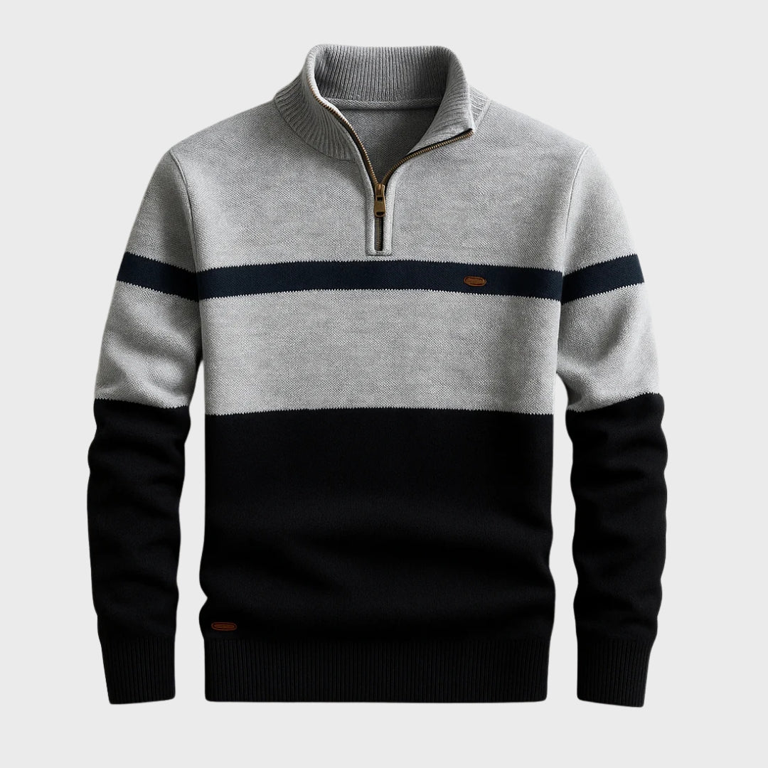 Afonso - Sweatshirt Quarter-Zip Klassikaline