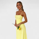 Flóssi - Kollane maxi kleit