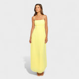 Flóssi - Kollane maxi kleit