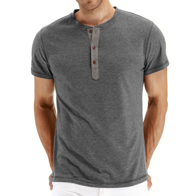 T-särk Henley - Pehme Kanga Kaelus