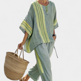 Lorena - Boho Linase ja Bambu Komplekt