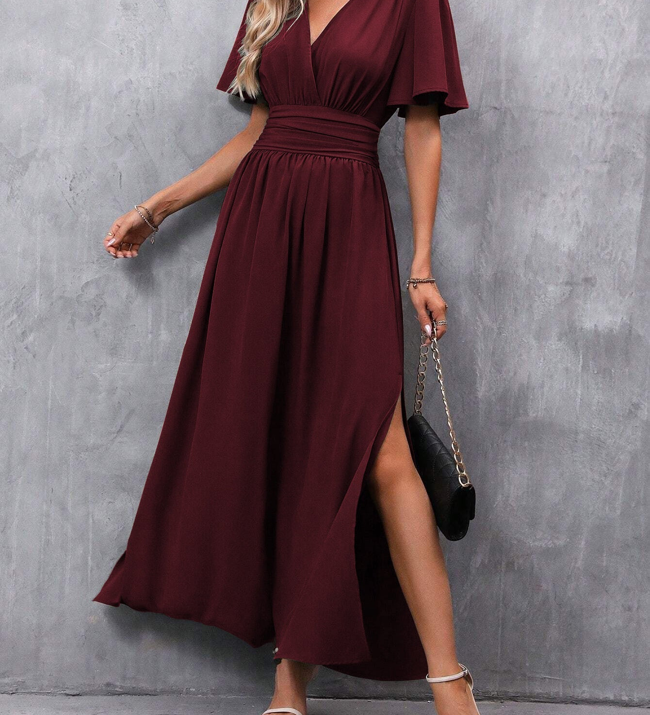 Eterna - Elegantne Must Maxi Kleid
