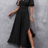 Eterna - Elegantne Must Maxi Kleid
