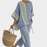 Lorena - Boho Linase ja Bambu Komplekt