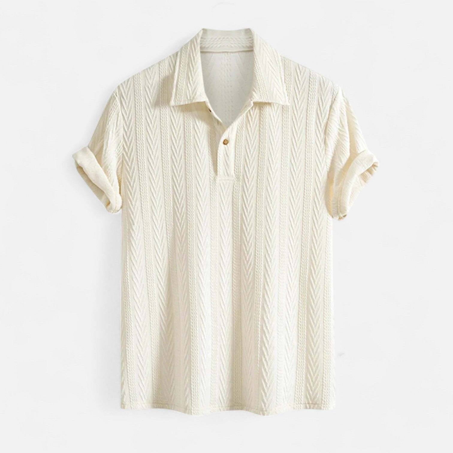 Polo Särk - Jacquard Kootud Krae