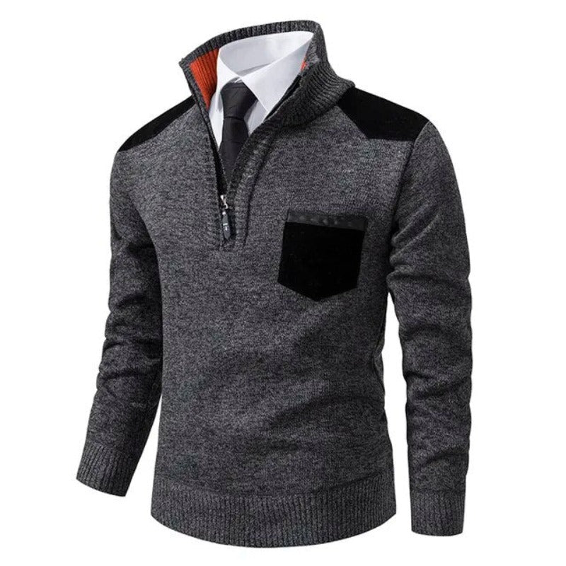 Kootud Pullover - Kraega
