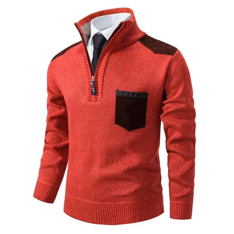 Kootud Pullover - Kraega
