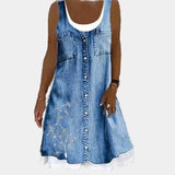 Pehme ja Elegantne Denim Kleid