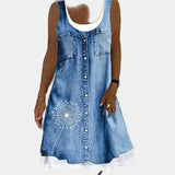 Pehme ja Elegantne Denim Kleid