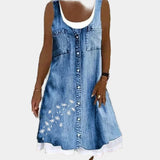 Pehme ja Elegantne Denim Kleid
