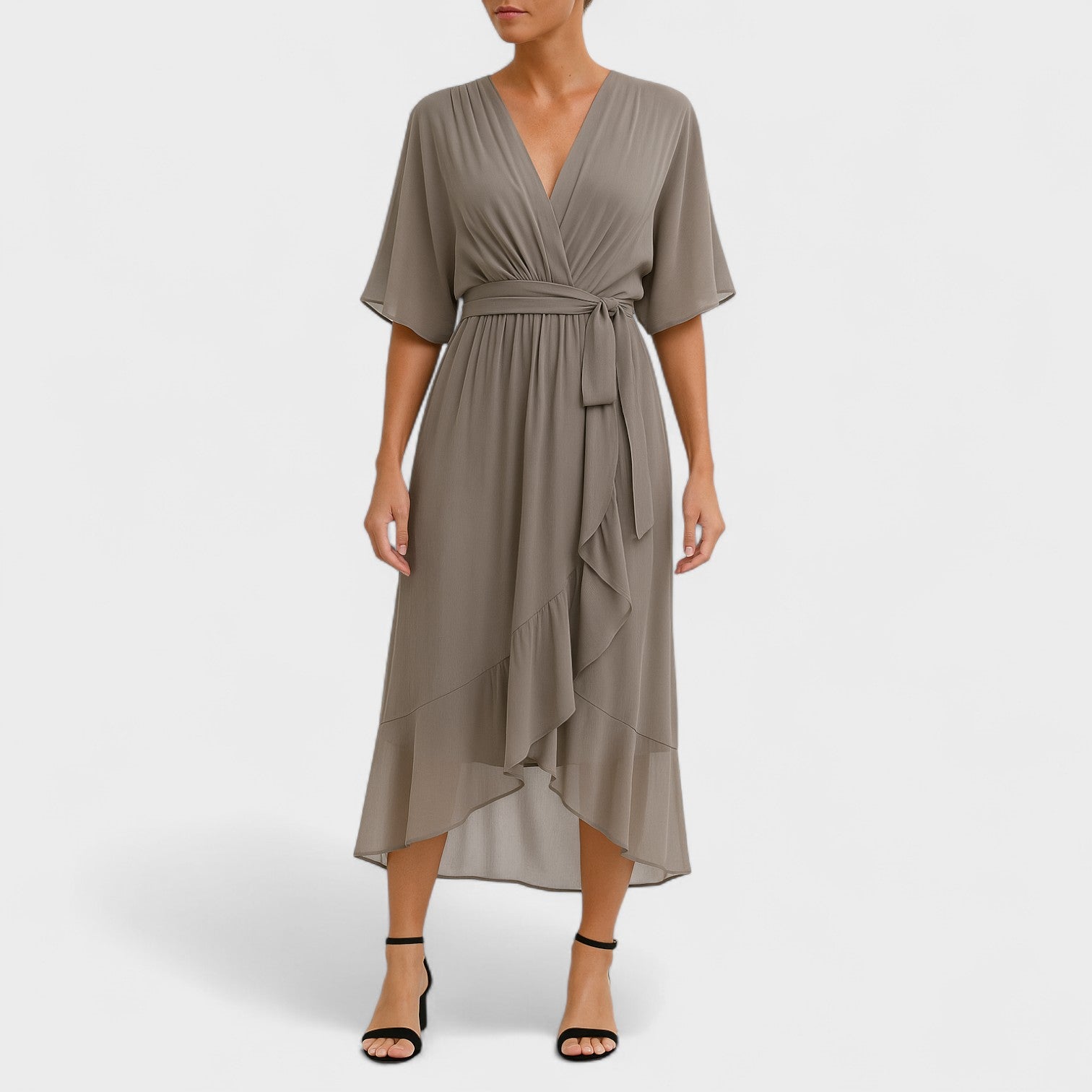 Ialina - Elegantne kleit vööga