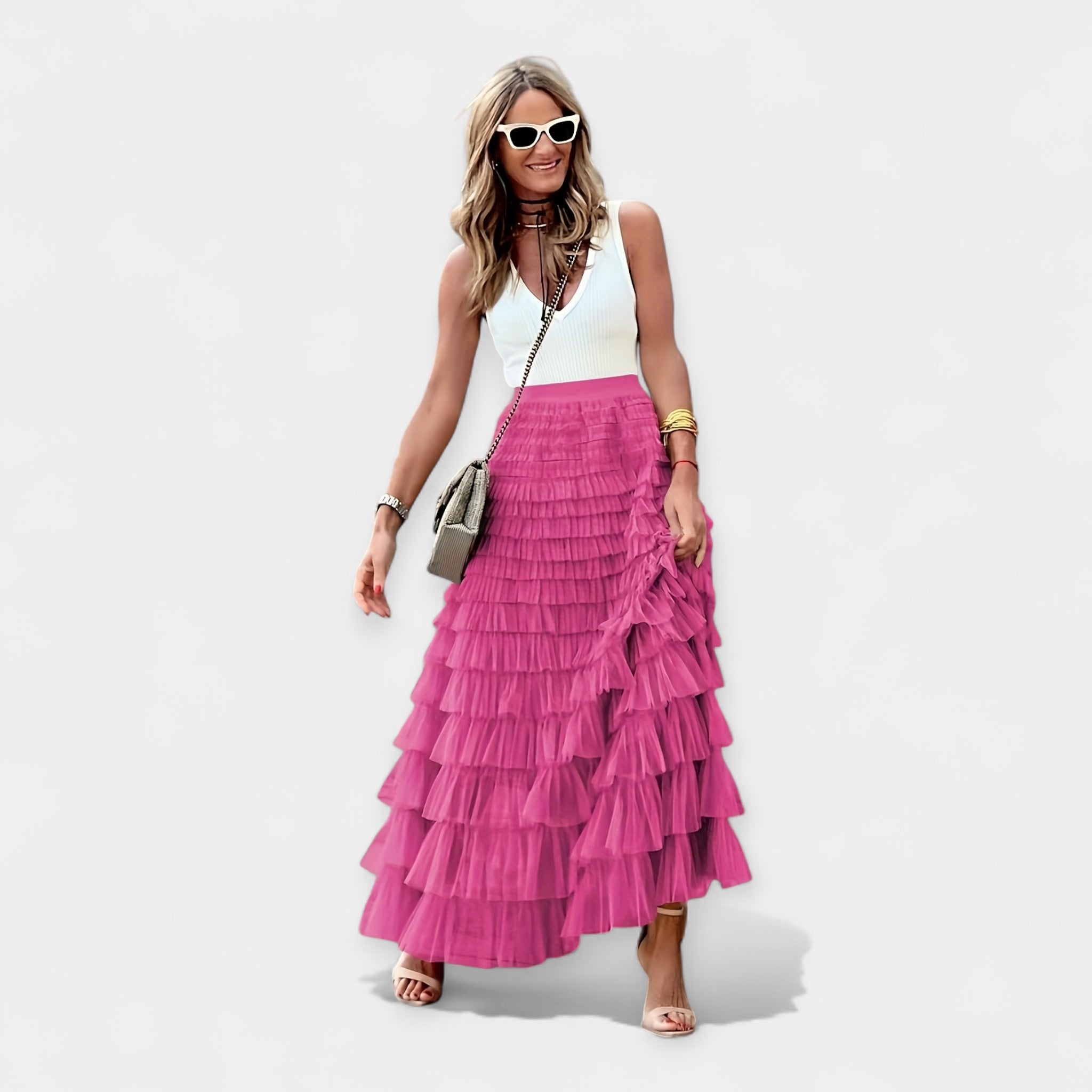 Satiinviimistlusega Boho seelik
