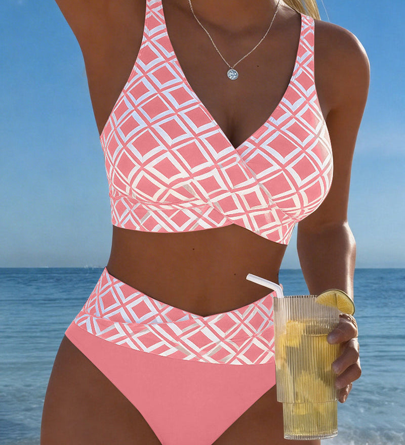 Marlene™ | Kaheosaline bikiinid elegantse rombimustriga