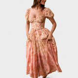 Valentina - Koralllilleline Kleid