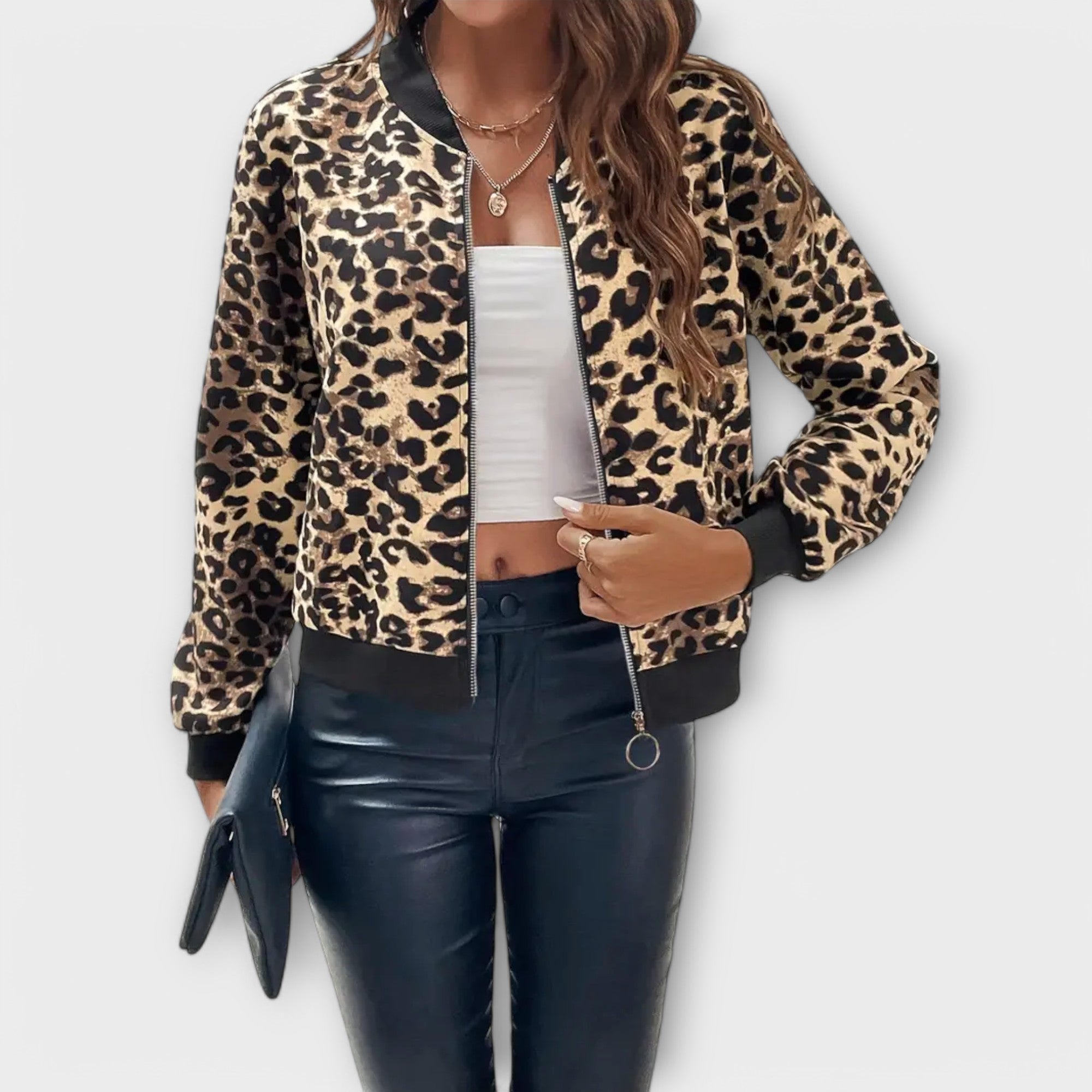 Raquel - Elegantne Leopardimustriga Jakk