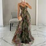 Margarida - Maxi Kleit Lillemustriga