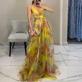 Margarida - Maxi Kleit Lillemustriga